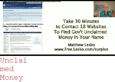 hud Unclaimed Money